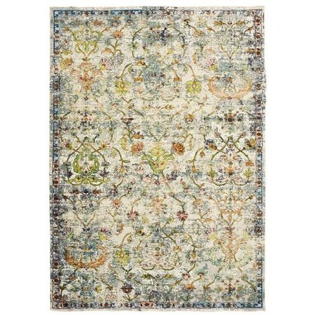 LR HOME LR Home GALAC81271GMI5080 Gala Old World Victorian Indoor Area Rug - 5 x 8 ft. GALAC81271GMI5080